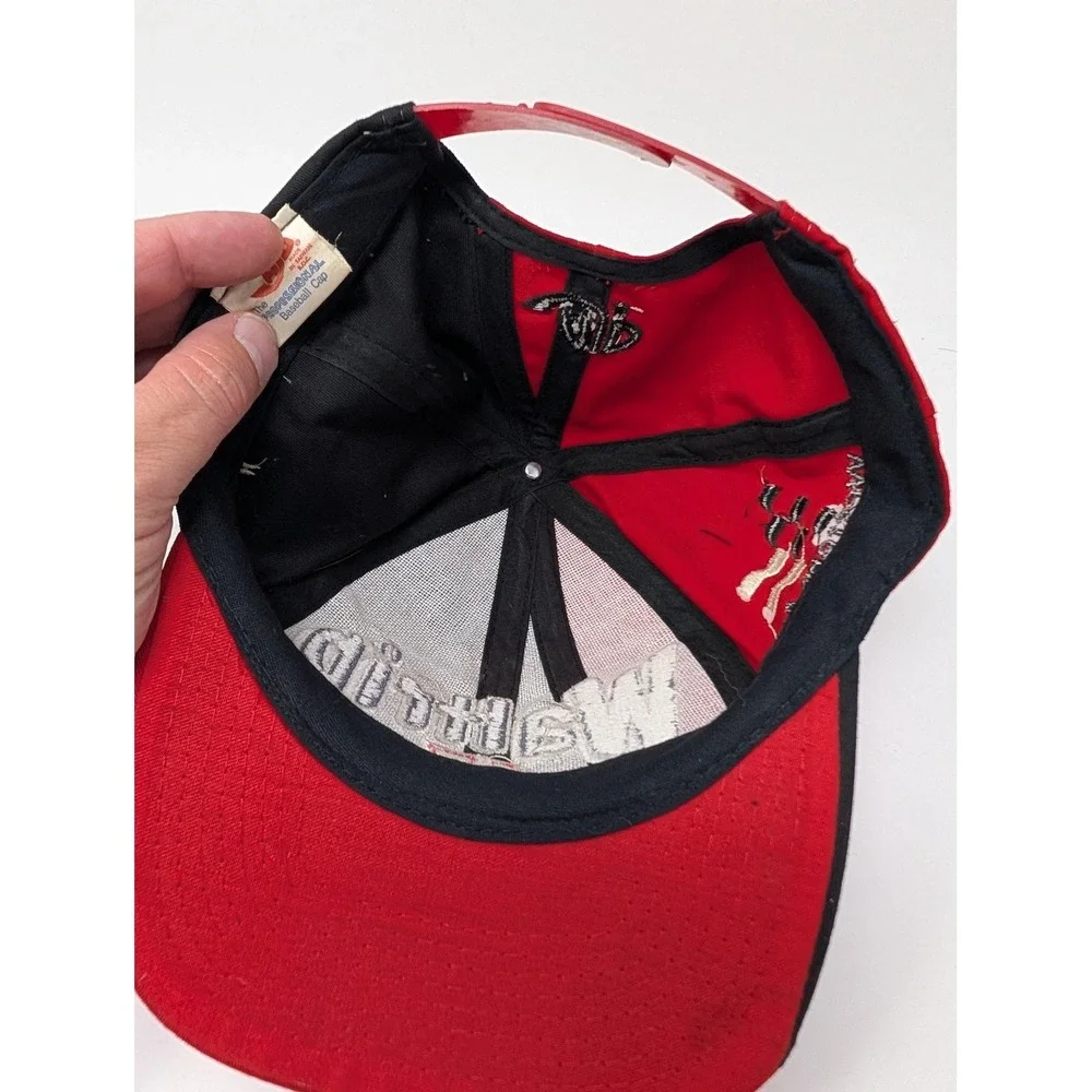 Vintage Darrell Waltrip Western Auto Hat Cap Snap Back Mens One Size Red NASCAR